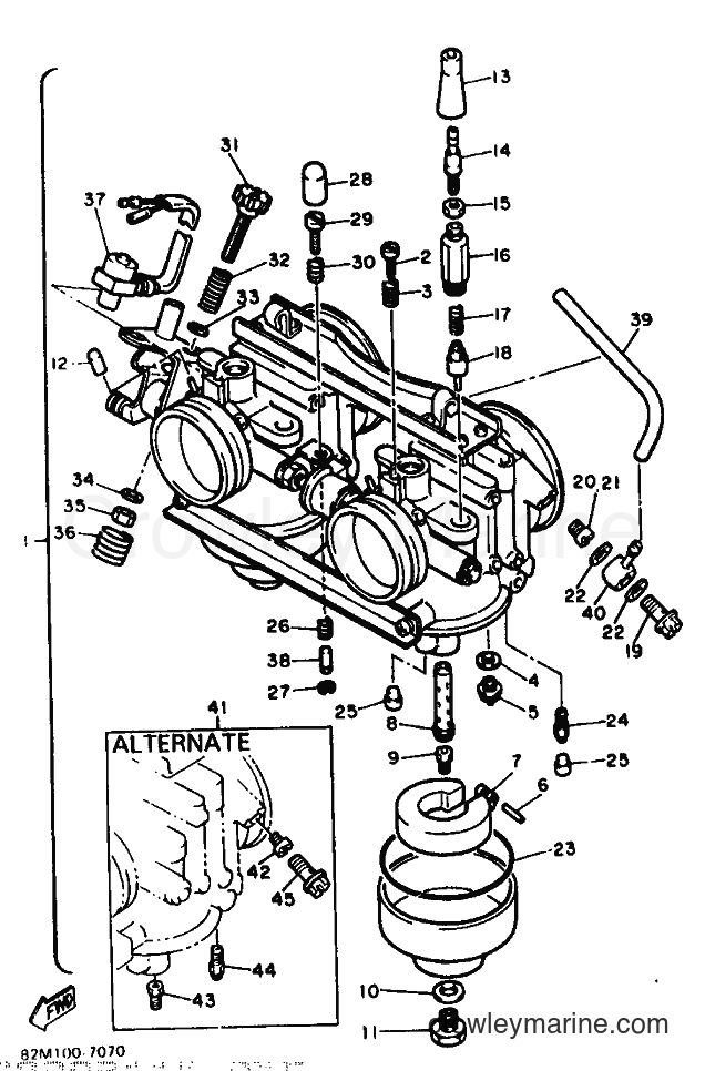 1987 Snowmobile EX570 - EX570 (82M) [999] - CARBURETOR