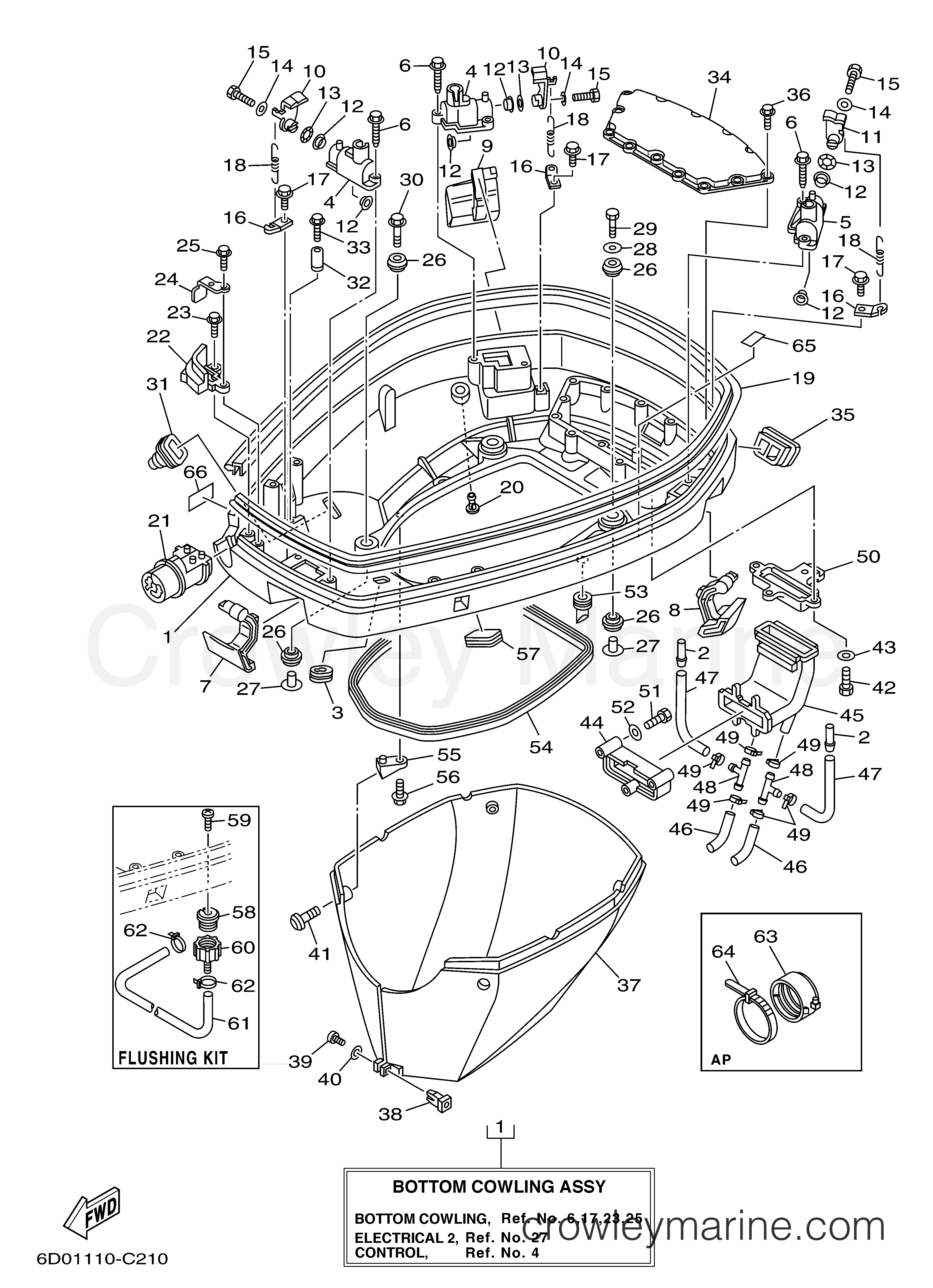 Yamaha Motors Z300TXRC - BOTTOM COWLING