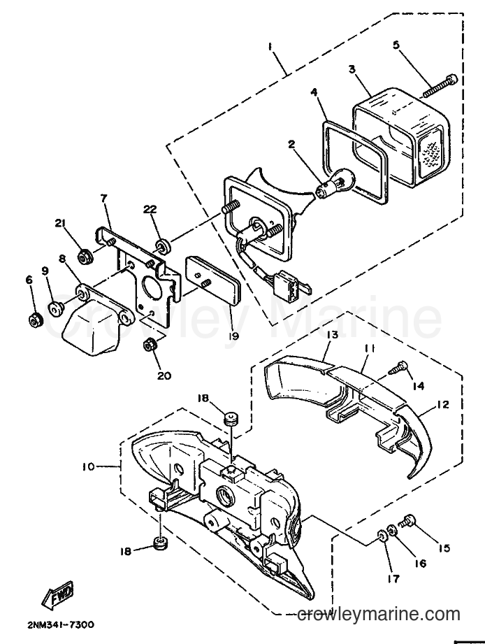 1994 Scooter SH50 - SH50 (3UV6) [999] - TAILLIGHT