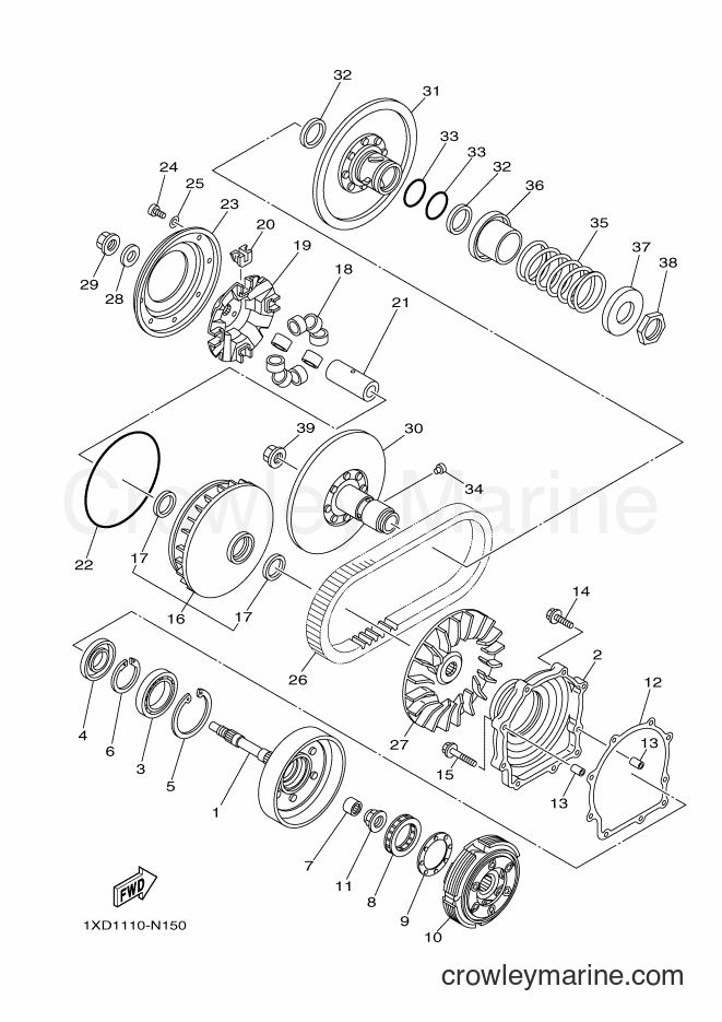 Yamaha Motors YXC700 (2PG2) [010] - CLUTCH