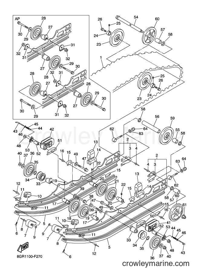 2007 Snowmobile RT50MP - RT50MP (8GR1) [020] - TRACK SUSPENSION 1