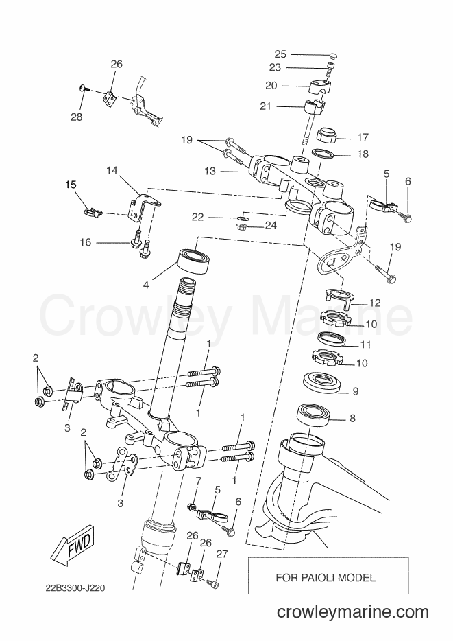 2010 Dirt Bike WR125R - WR125R (22B3) [080] - STEERING