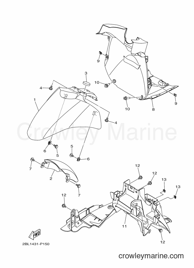 2017 Street Bike LTF125 - LTF125 (2BL4) [010] - FENDER