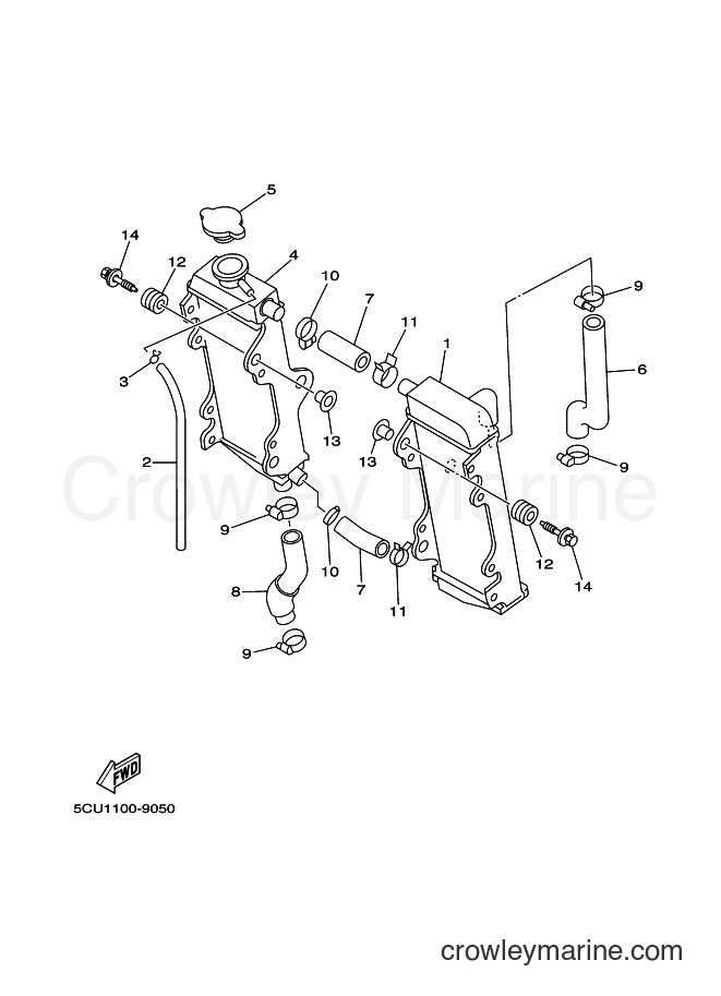 2000 Dirt Bike YZ250 - YZ250 (5HC2) [030] - RADIATOR & HOSE
