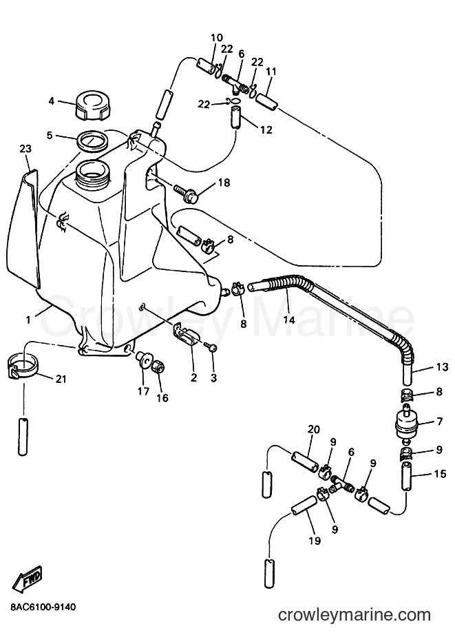 2011 Snowmobile VK540E - VK540E (8ACT) [010] - OIL TANK