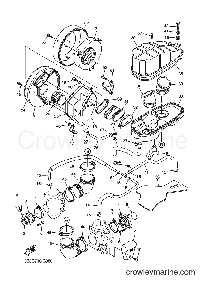 Yamaha Motors XVS1100AT (5S0C) [010] - INTAKE