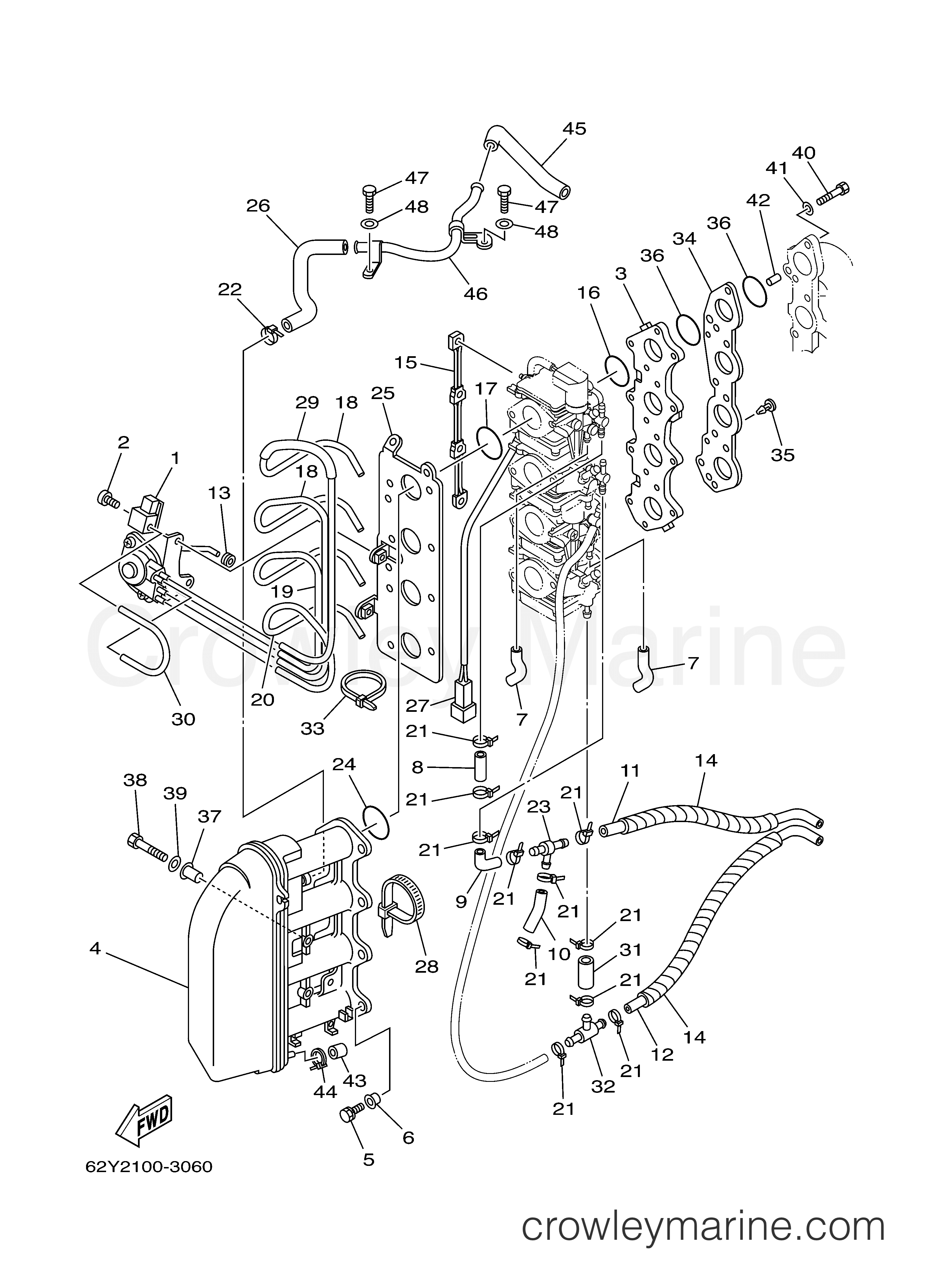 Yamaha Motors F50TLRB - INTAKE