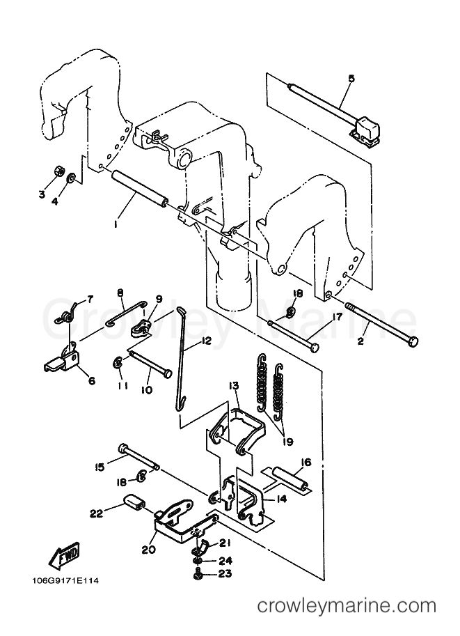 Yamaha Motors F9.9B (6G90) [010] - BRACKET 2