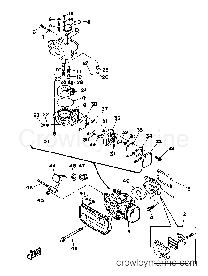 Yamaha Motors 3MLHP - INTAKE CARBURETOR