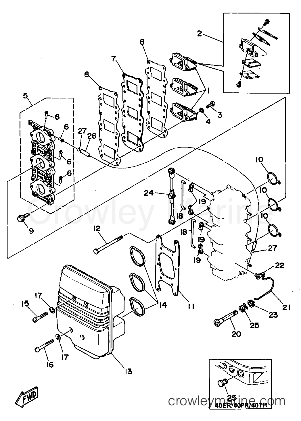 Yamaha Motors 40EJRS - INTAKE