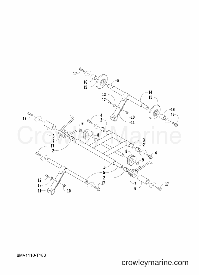 2018 Snowmobile SRX120 - SRX120 (8MV2) [010] - TRACK SUSPENSION 2