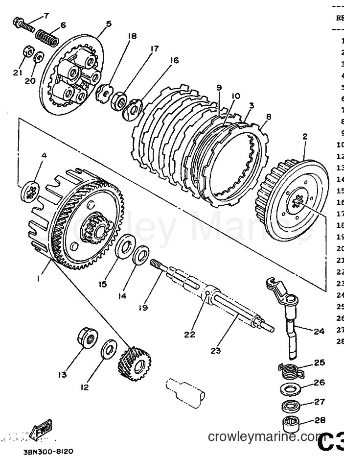 1989 Dirt Bike DT125R - DT125R (3PY2) [999] - CLUTCH