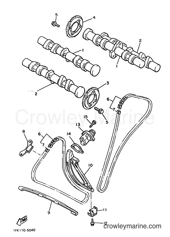 1988 Cruiser VMX12U - VMX12U (2LT0) [010] - CAMSHAFT & CHAIN