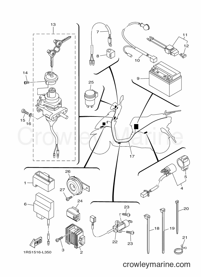 Yamaha Motors XC100E (1RS1) [010] - ELECTRICAL 1