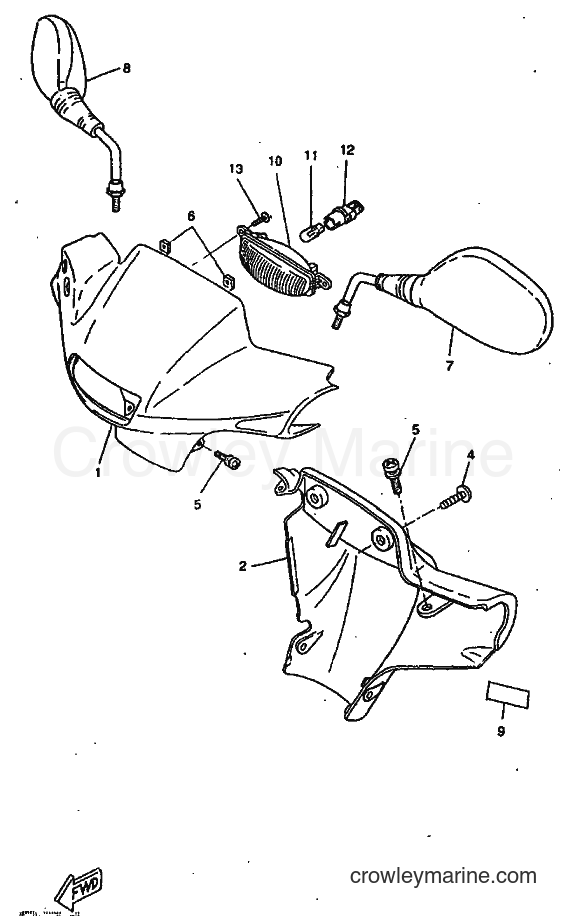 1998 Scooter CW50RS - CW50RS (4TDJ) [999] - COWLING 1