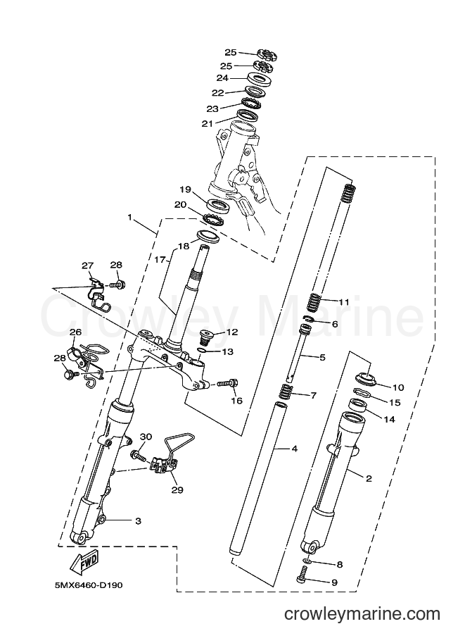 Yamaha Motors AT115C (5MX6) [010] - STEERING