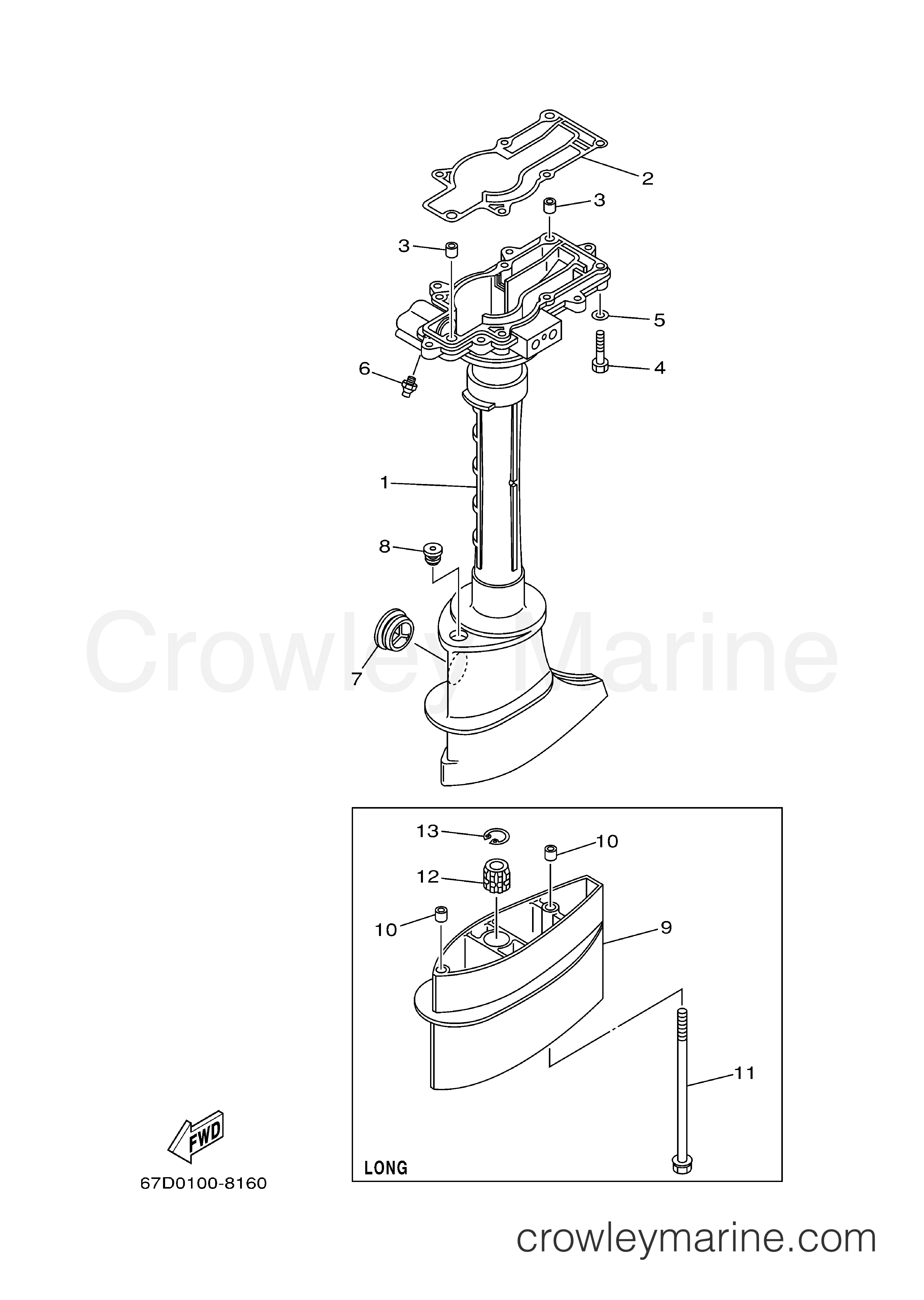 Yamaha Motors F4MLHY - UPPER CASING