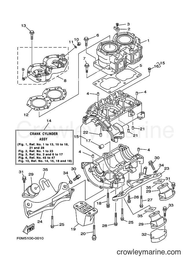 Yamaha Motors JET FOR XL700 (67EA) [020] - CYLINDER & CRANKCASE