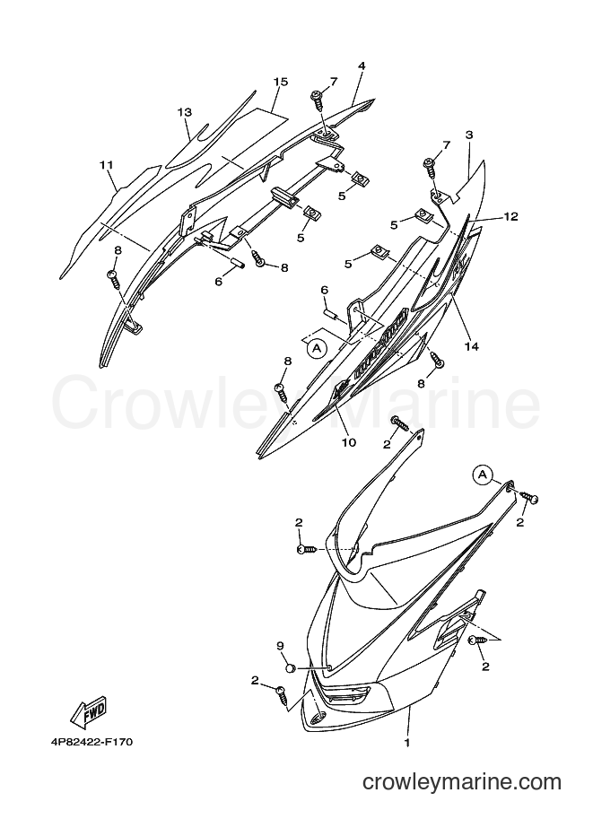 2007 Scooter AL115 - AL115 (4P84) [010] - SIDE COVER