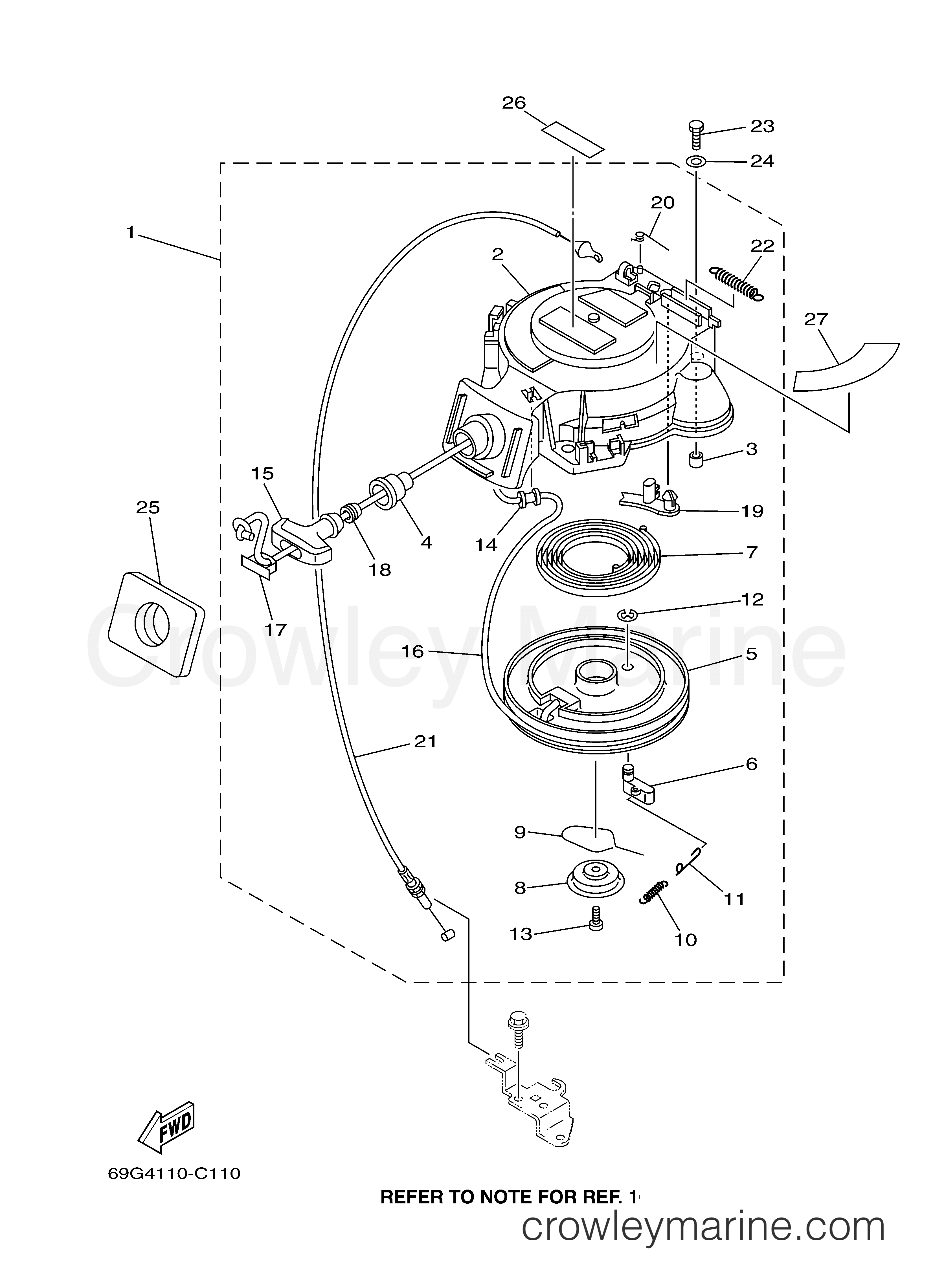 Yamaha Motors T8PLRC - STARTER