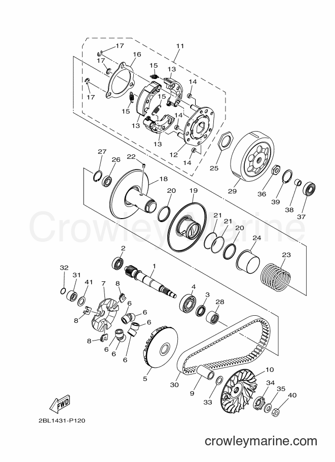 2017 Street Bike LTF125 - LTF125 (2BL9) [010] - CLUTCH