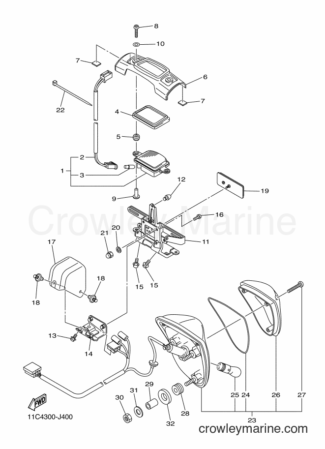 Yamaha Motors XVS1300A (1CS8) [040] - TAILLIGHT