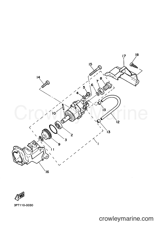 2001 Dirt Bike PW50 - PW50 (5PG2) [080] - OIL PUMP