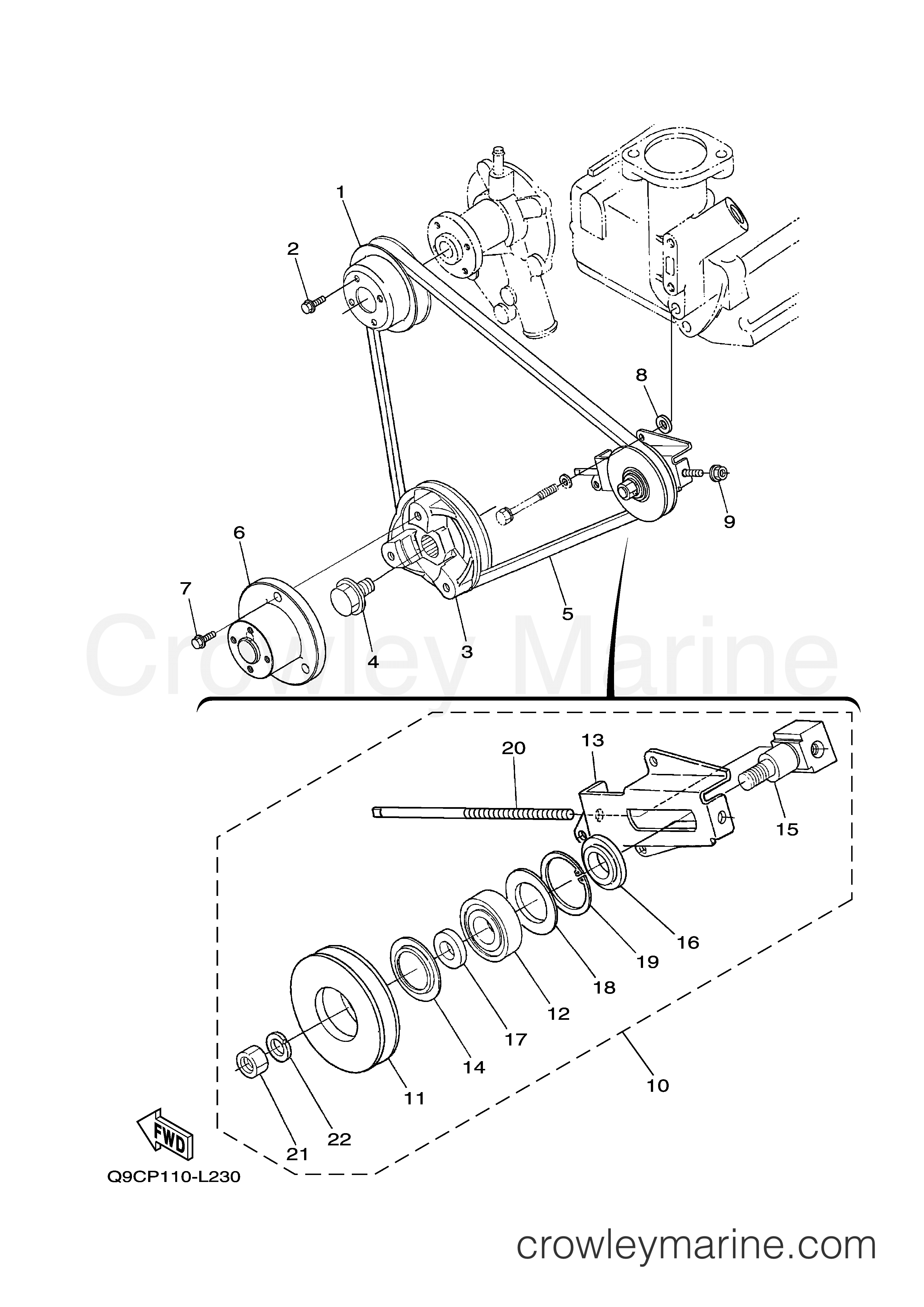 Yamaha Motors EDL11000SDE - COOLING SYSTEM