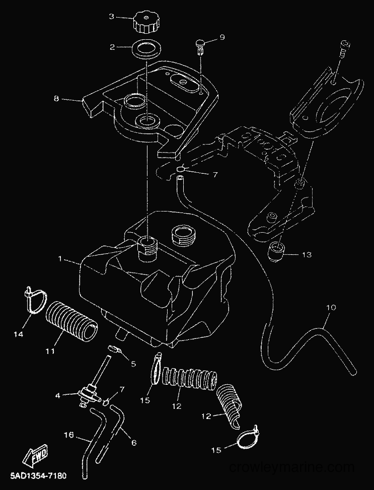 2000 Scooter YN50 - YN50 (5BV5) [010] - FUEL TANK