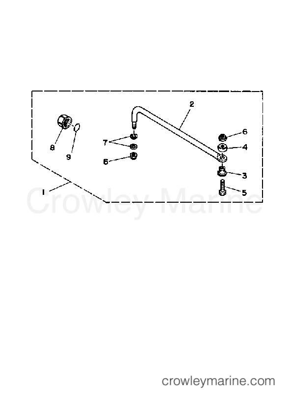 Yamaha Motors P200TLRQ - STEERING GUIDE ATTACHMENT