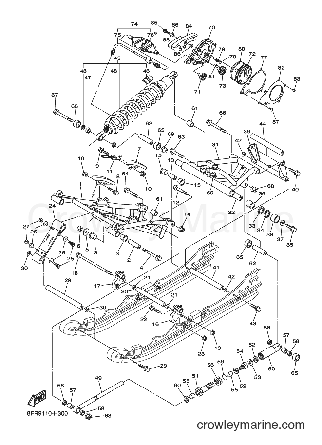 2009 Snowmobile RS10GT - RS10GT (8HC5) [020] - TRACK SUSPENSION 2
