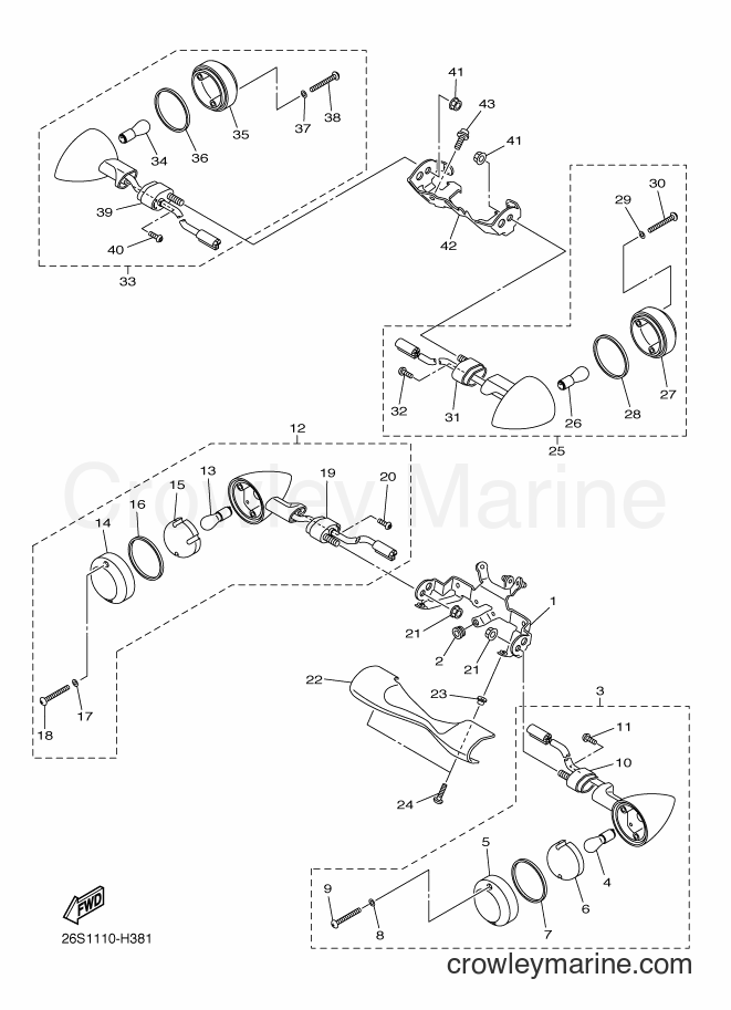 Yamaha Motors XVS950CT (26SJ) [020] - FLASHER LIGHT