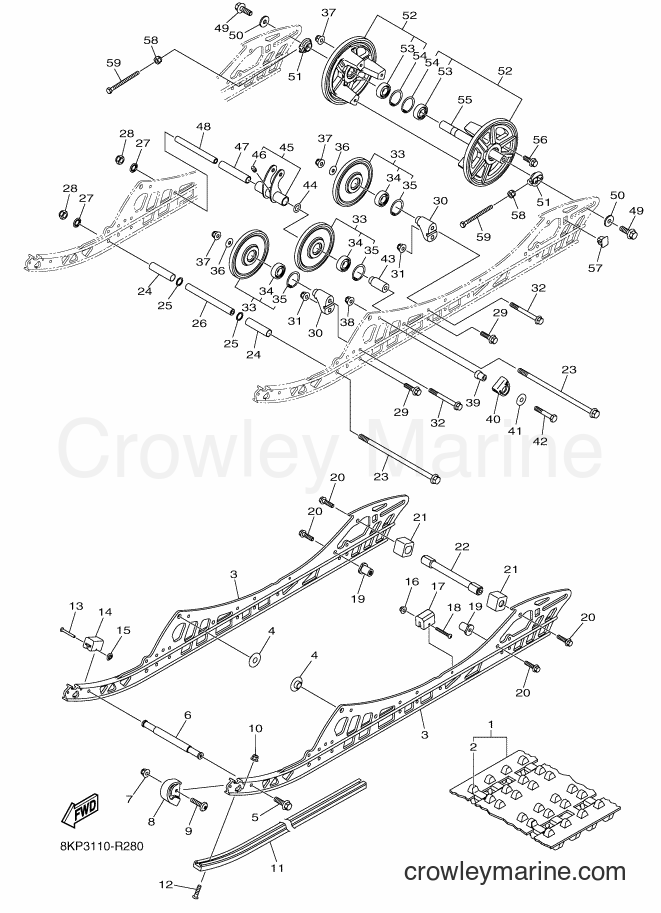 2016 Snowmobile SRV10LS - SRV10LS (8JY4) [010] - TRACK SUSPENSION 1