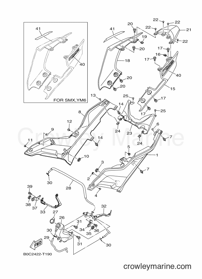 2018 Sport Bike YZF155 - YZF155 (B9B3) [010] - SIDE COVER