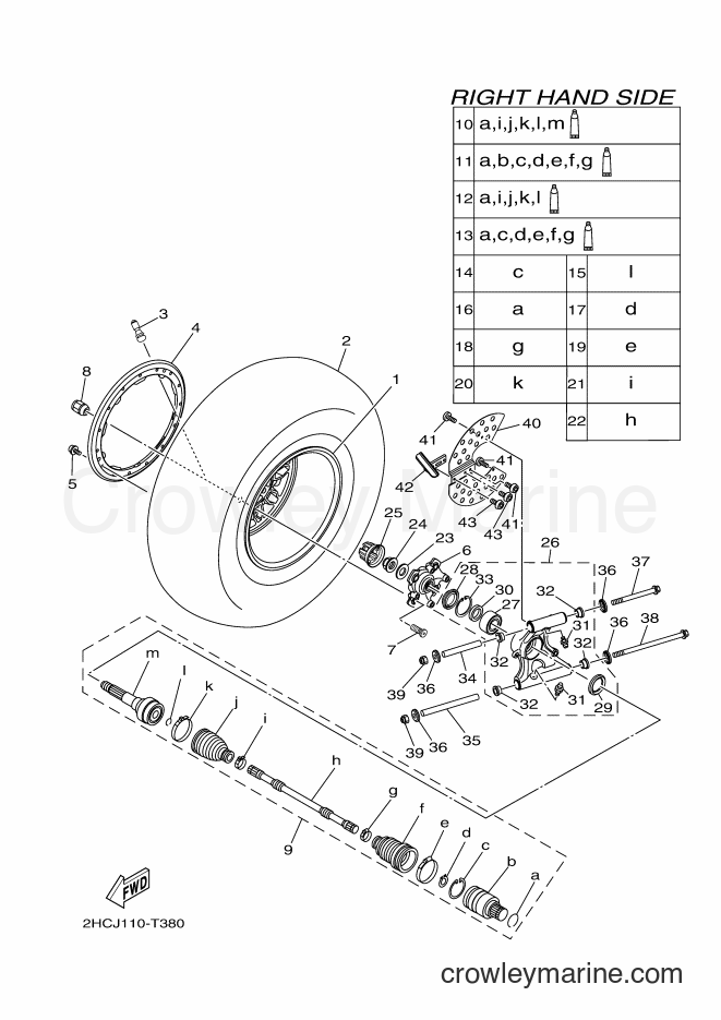 2018 ATV YXZ1000ETS - YXZ1000ETS (B0F2) [010] - REAR WHEEL 2
