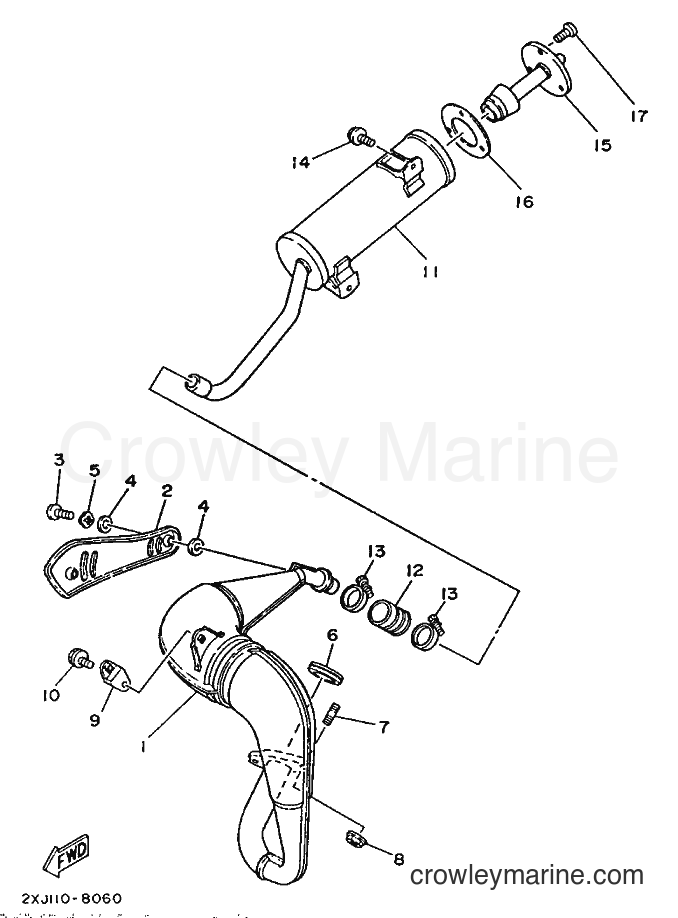 1988 ATV YFS200 - YFS200 (2XJ0) [010] - EXHAUST