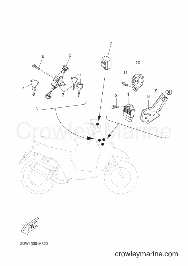 Yamaha Motors CW50E (2DW2) [020] - ELECTRICAL 1