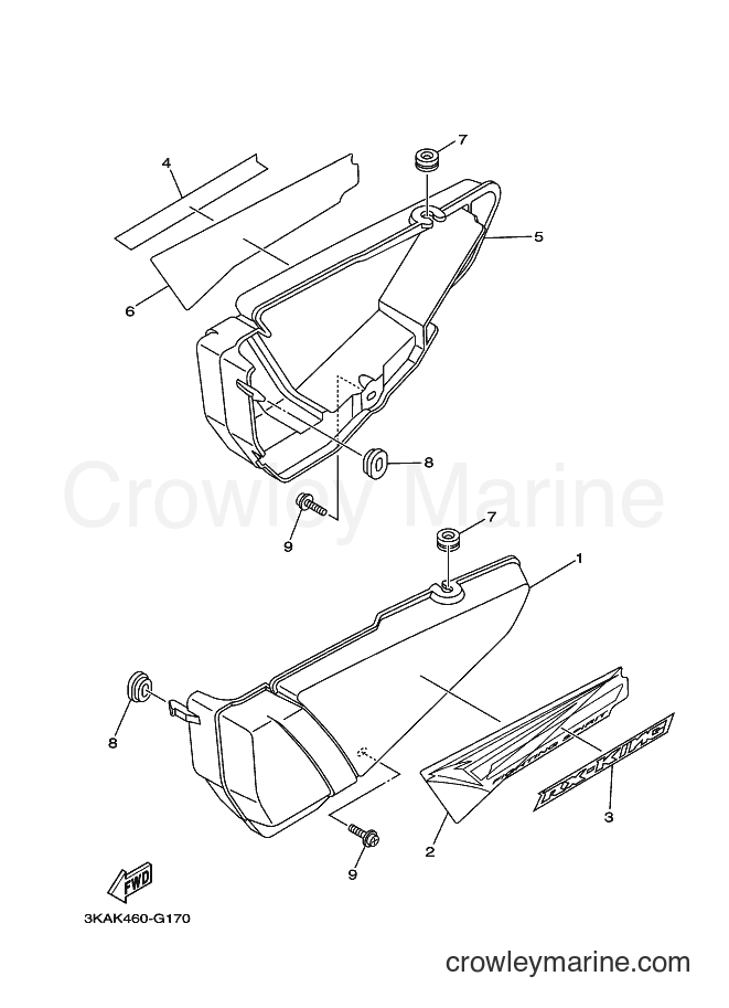 Yamaha Motors RX-K (3KAK) [010] - SIDE COVER