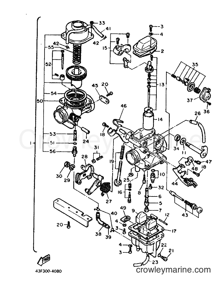 1986 Dirt Bike XT600 - XT600 (43F) [999] - CARBURETOR