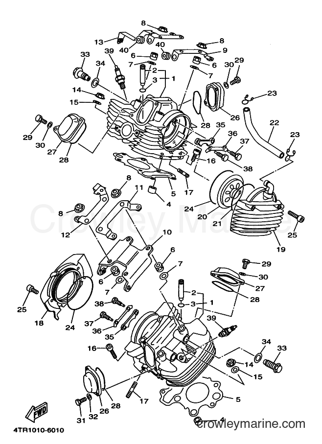 Yamaha Motors XVS650 (4VR3) [060] - CYLINDER HEAD