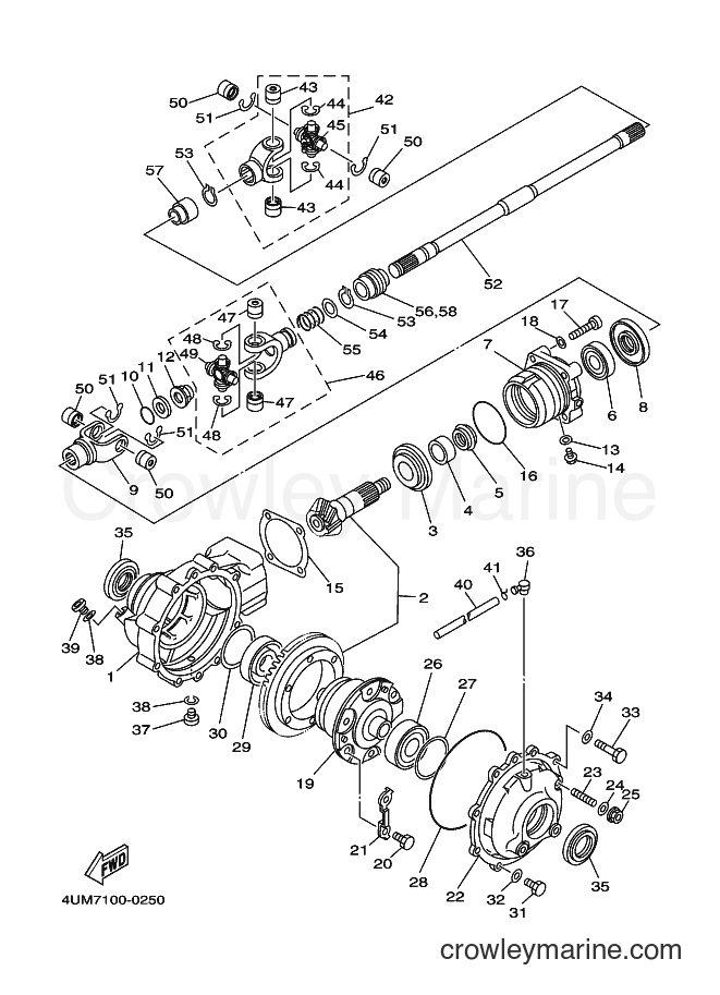 2000 ATV YFM350FWSP - YFM350FWSP (4UM8) [010] - FRONT DIFFERENTIAL