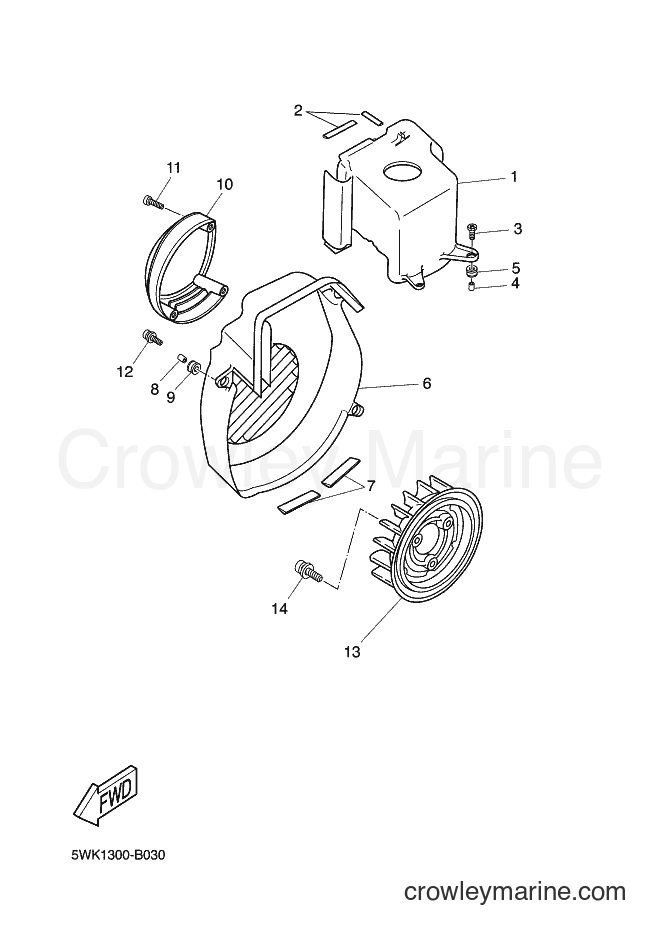 2016 Scooter CW50 - CW50 (5WWW) [020] - AIR SHROUD & FAN