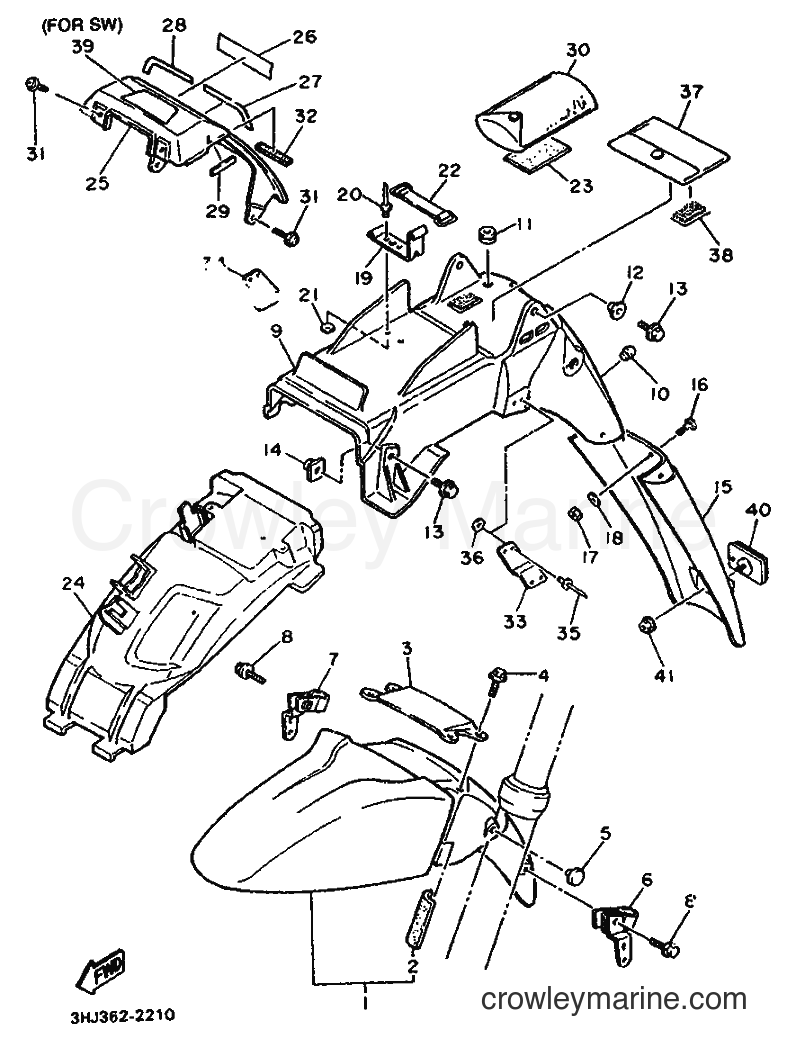 Yamaha Motors FZR500 (3HJ4) [999] - FENDER