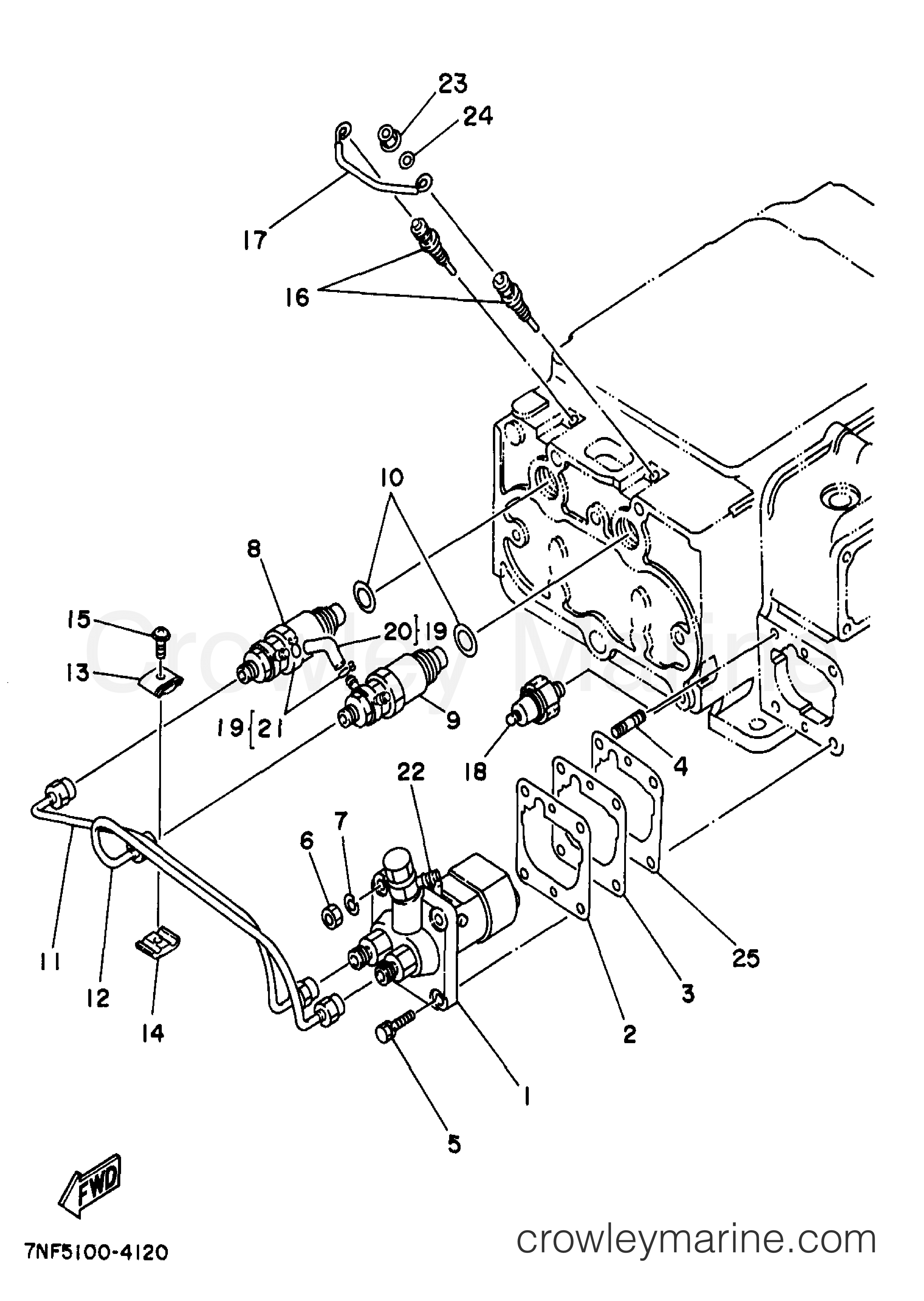 Yamaha Motors EDL6500S - INJECTION PUMP