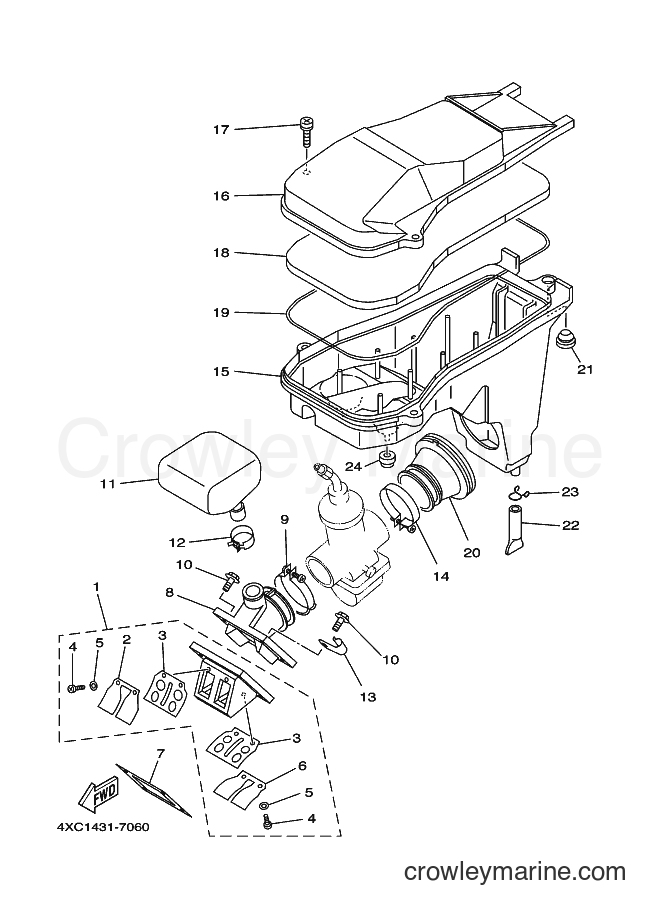 1998 Maxi-Scooter STR126A - STR126A (5BD1) [010] - INTAKE