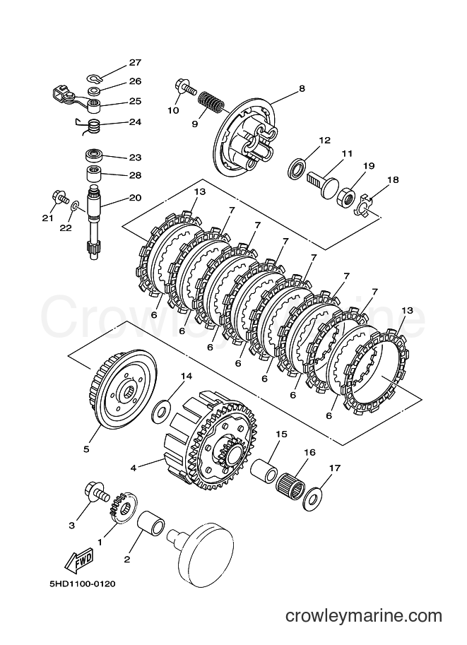 2000 Dirt Bike YZ125 - YZ125 (5HD2) [010] - CLUTCH
