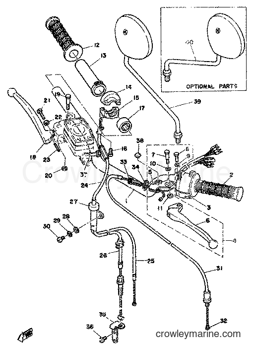 1977 Scooter FS1 - FS1 (2G0) [998] - STEERING-CABLES