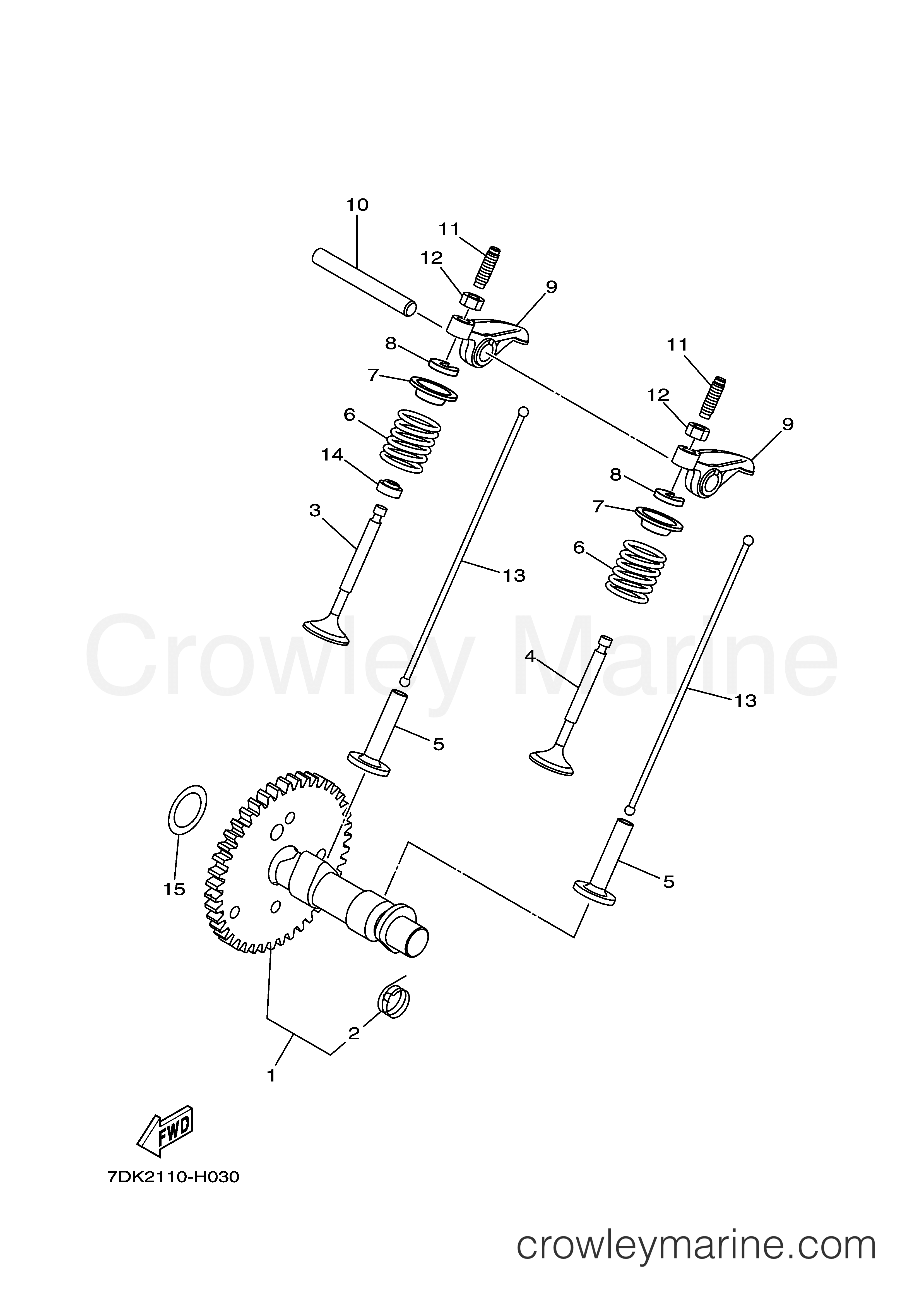 Yamaha Motors EF2000IS  (EF2000IS) - CAMSHAFT VALVE
