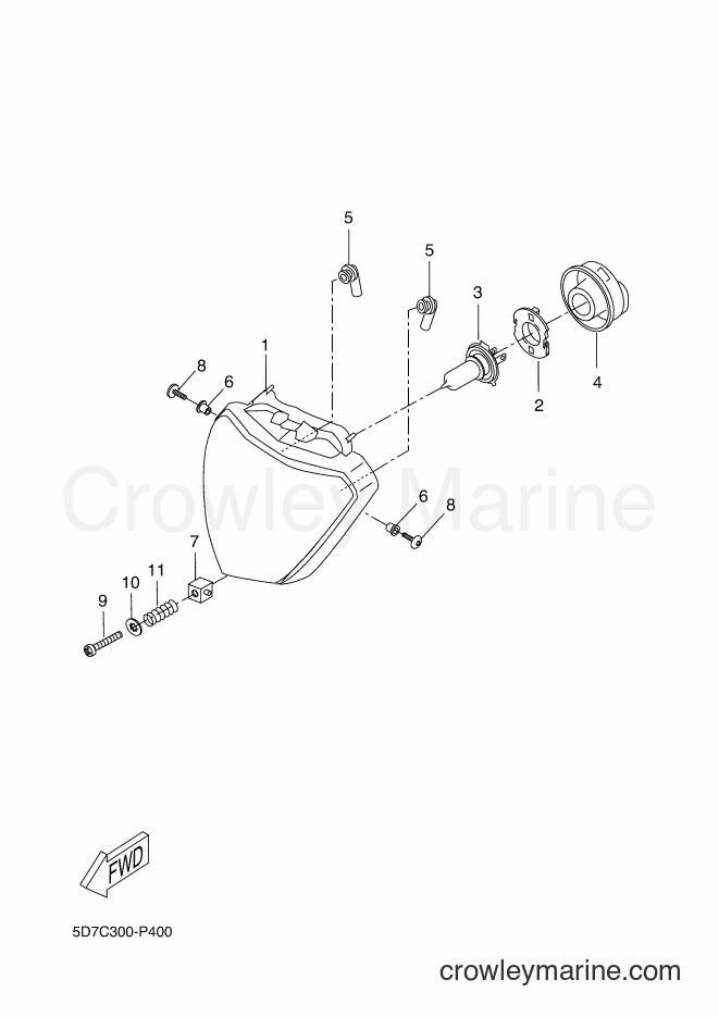 2015 Sport Bike MT125A - MT125A (5D7D) [030] - HEADLIGHT