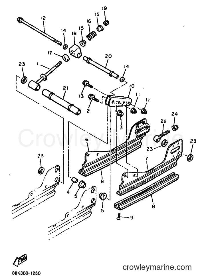 1992 Snowmobile VT480TF - VT480TF (89R1) [010] - TRACK SUSPENSION 3